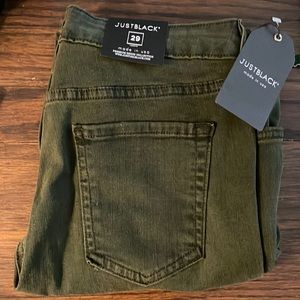 Size 29 “Just Black” Dark green jeans